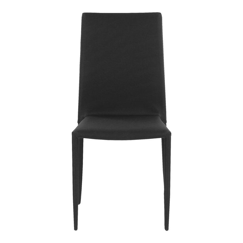 Armless Stacking Chair, Black
