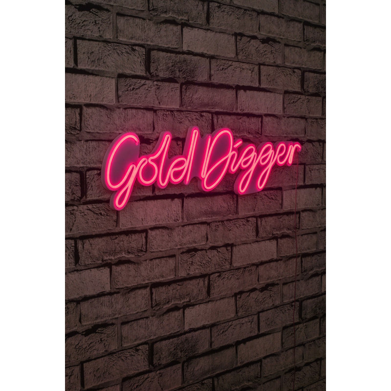 Flexible Neon LED Strip Lights, Pink Color, 25.2 x 6.3 x 0.8 inches | IP67 Waterproof, PVC Foam Template, 12V 2A Adaptor | Built-in Wall Hanging System | Perfect for Home Decor, Parties & Events