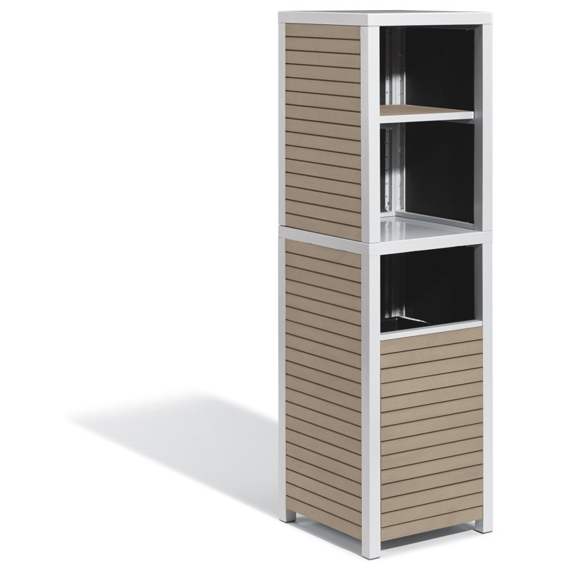 Ensemble de valet et huche modulaire Travira, Bois de teck rétro