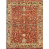 Serapi Hand Woven Wool Oriental Area Rug