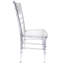 Chaise Chiavari non assemblée en résine transparente, 4 chaises par Chivari