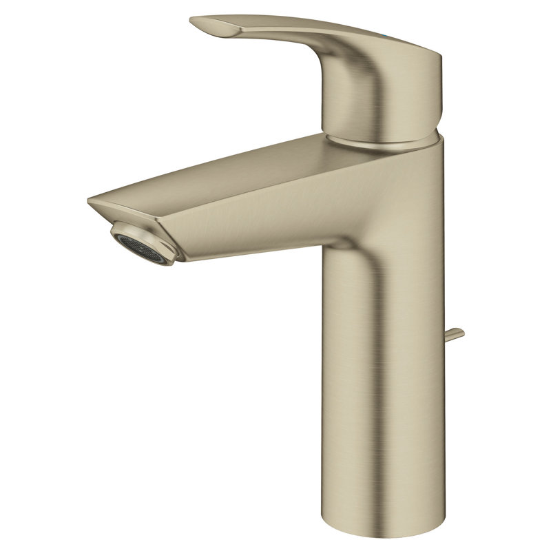 Eurosmart® Single Hole Bathroom Faucet with Drain Assembly, Brushed Nickel 