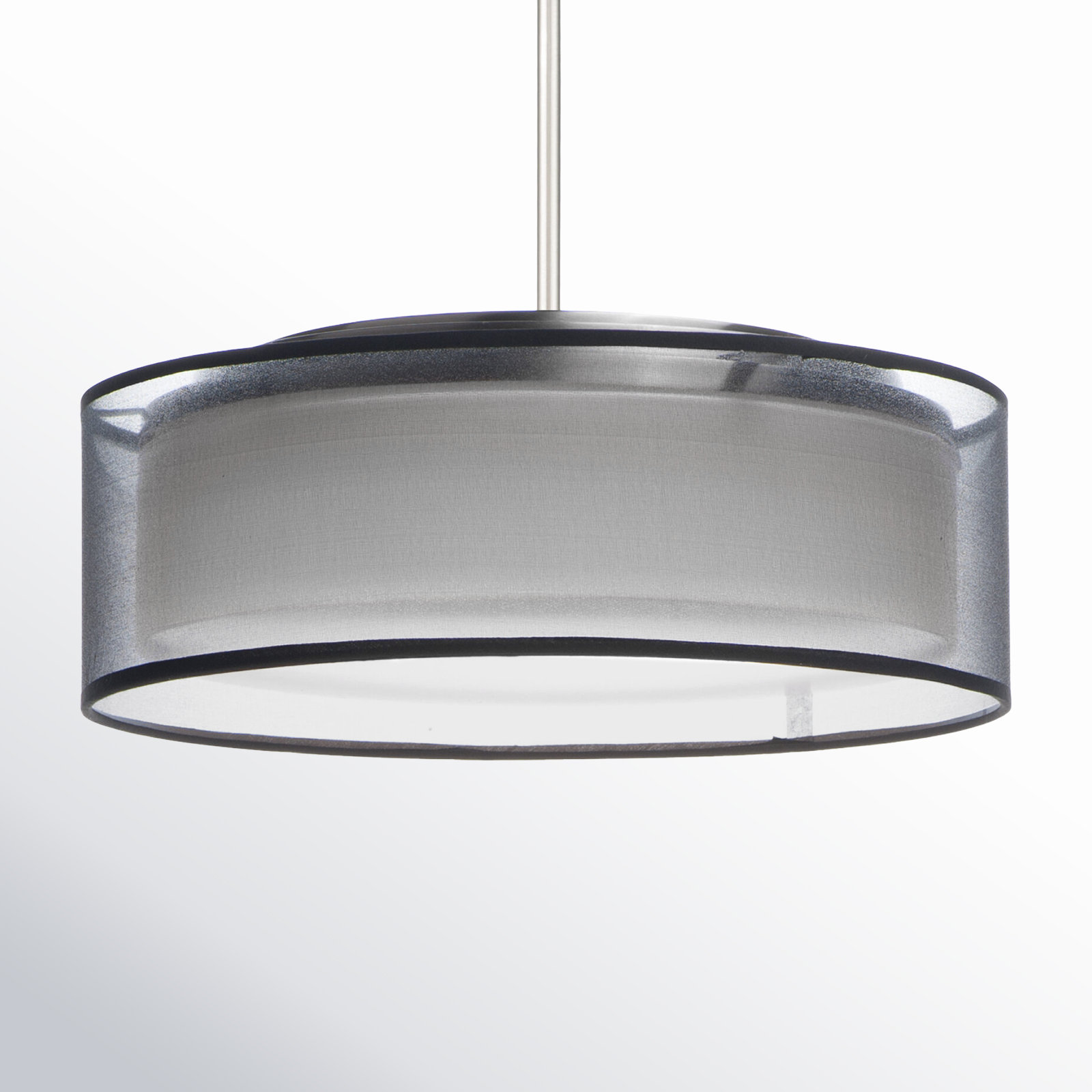 Jessalyn 3 Light Dimmable Pendant, Black Satin Nickel