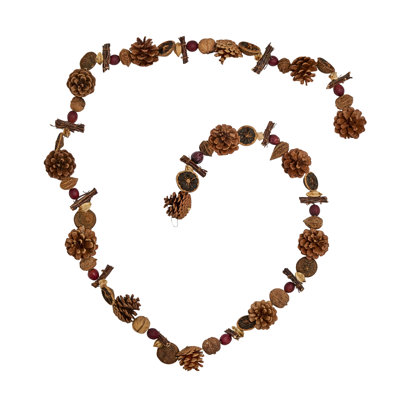 Natural Nuts and Cone Garland