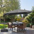 Parasol excentré en porte-à-faux 145 po x 104 po avec base Easy-Move | Mobilité d'une personne