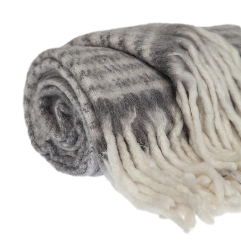 Ixia Throw Blanket, Gray
