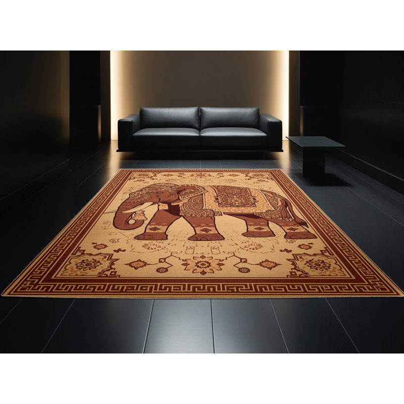 Tapis oriental doux brun moelleux - histoire et civilisation, 4 x 2