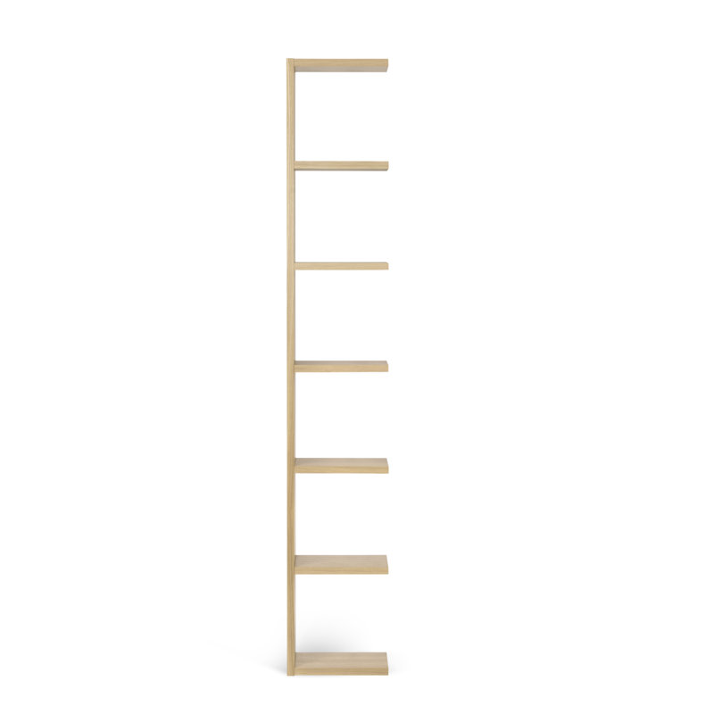 Araeya 88" H x 15" W Bookcase Extender, Oak