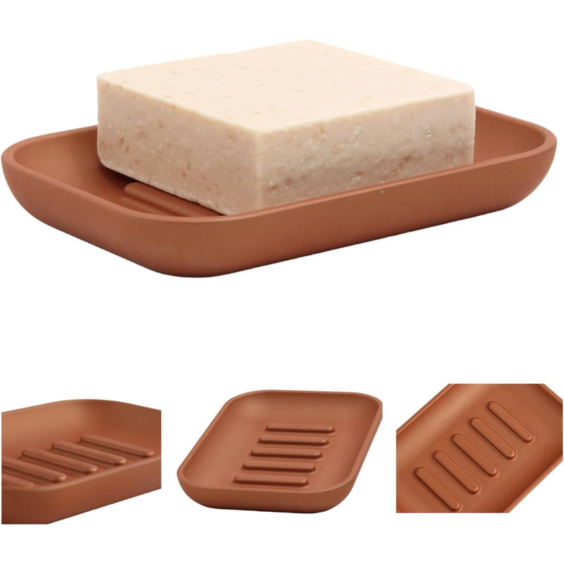 Alabaster Soap Dish, Copper (Brown)