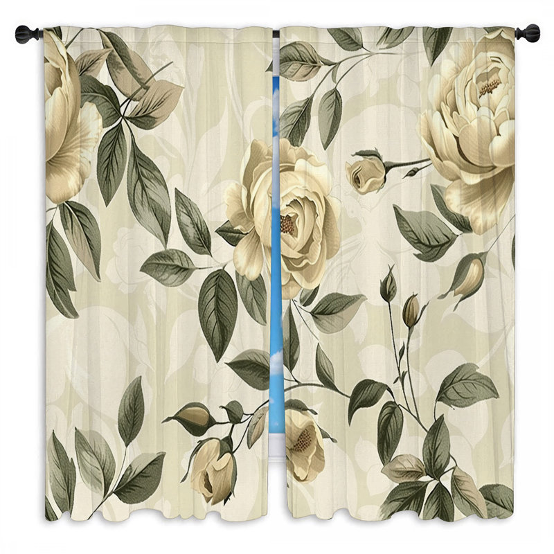 Paire de rideaux obscurcissant en polyester Mekih, L 20 po x L 61 po
