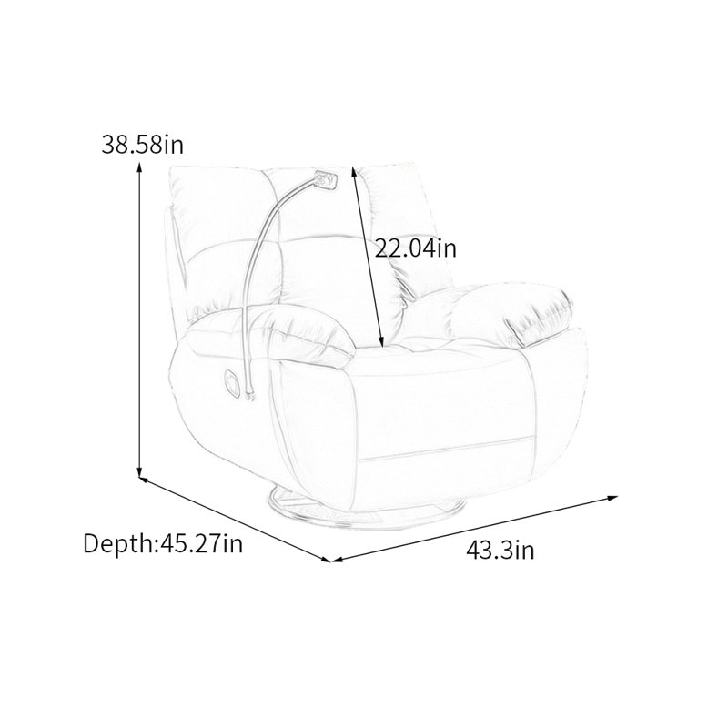 Fauteuil inclinable ergonomique au design élégant, Marron clair