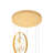 Oavia 6 - Light Gold Cluster Pendant