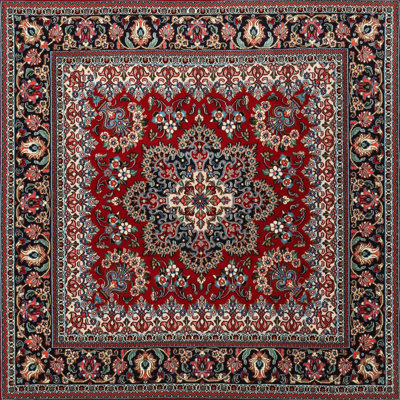 Tapis traditionnel brun / rouge Dareios