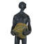 Petit homme sur un rocher bronze