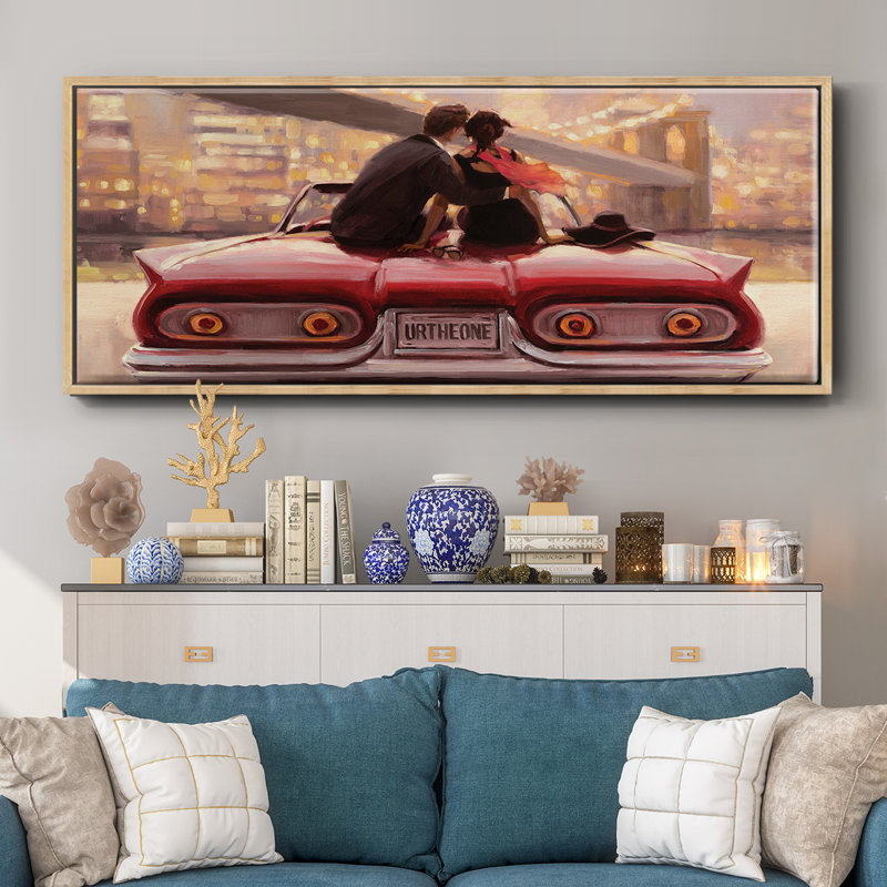 You Are The One- Framed Canvas, 8" H x 20" W