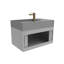 Ensemble de meuble-lavabo mural simple 30 po avec surface solide Amazon-92644259-94757379-94757377