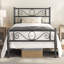 Metal Bed Frame with Headboard/Under-Bed Storage-872603585-872035661