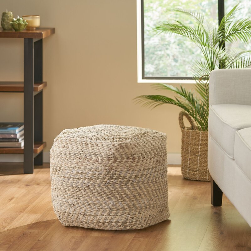 Home Loft Concepts Upholstered Pouf & Reviews | Wayfair