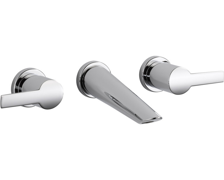 Compel Double Handle Wall Mounted Tub Spout Trim
