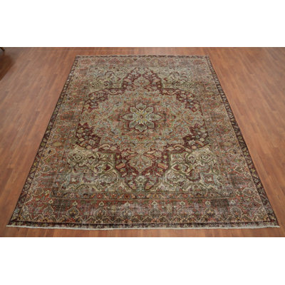 Antique Wool Traditional Area Rug 9x11