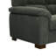 Canapé futon de style transitionnel capitonné avec porte-gobelet encastré et base convertible en lit
