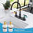 8 inch Centerset Kitchen Faucet 3 Hole 2 Handle Swivel Sink Mixer-115638234