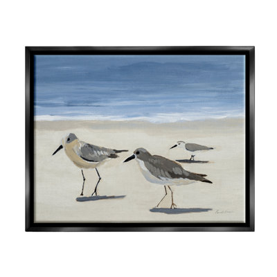 «Stupell Industries Sandpipers on Shore», peinture sur toile par Pamela Munger