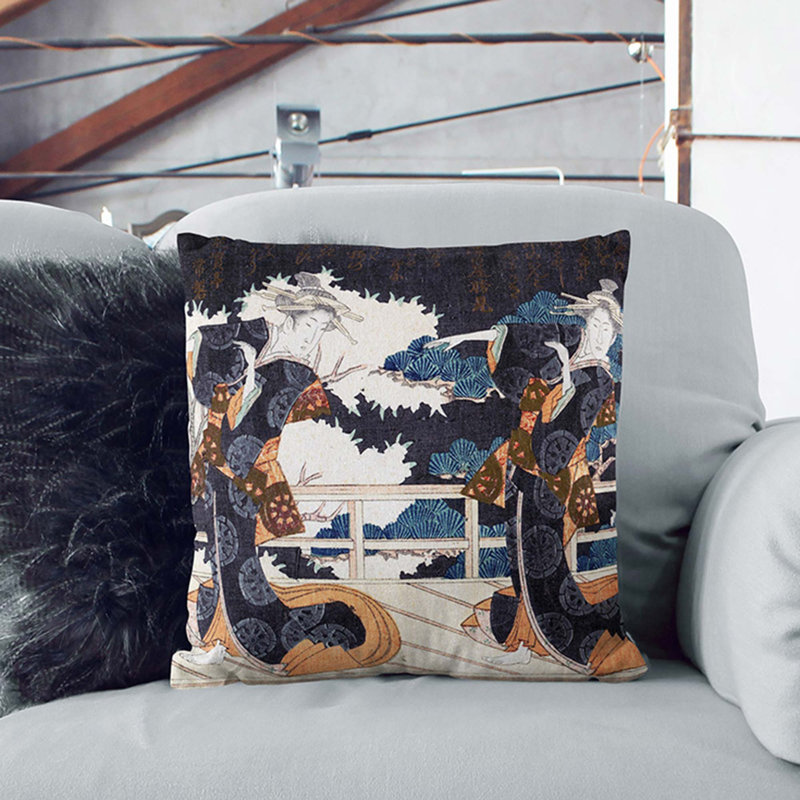 Square Throw Cushion, 55cm H x 55cm W x 20cm D, White