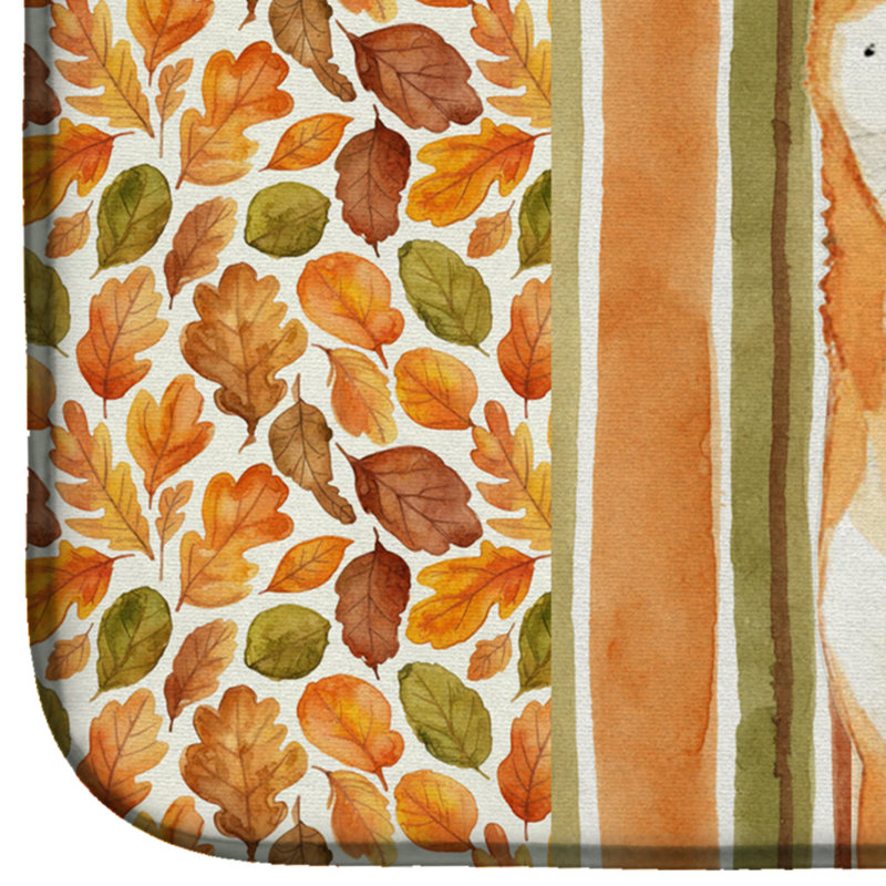 Tapis de vaisselle rouge Shiba Inu Heirloom