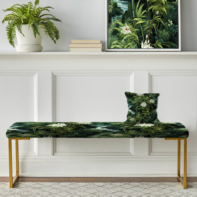 Banc oriental rembourré or