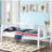 Albany White Twin Daybed with Drop-down Table-2035834976
