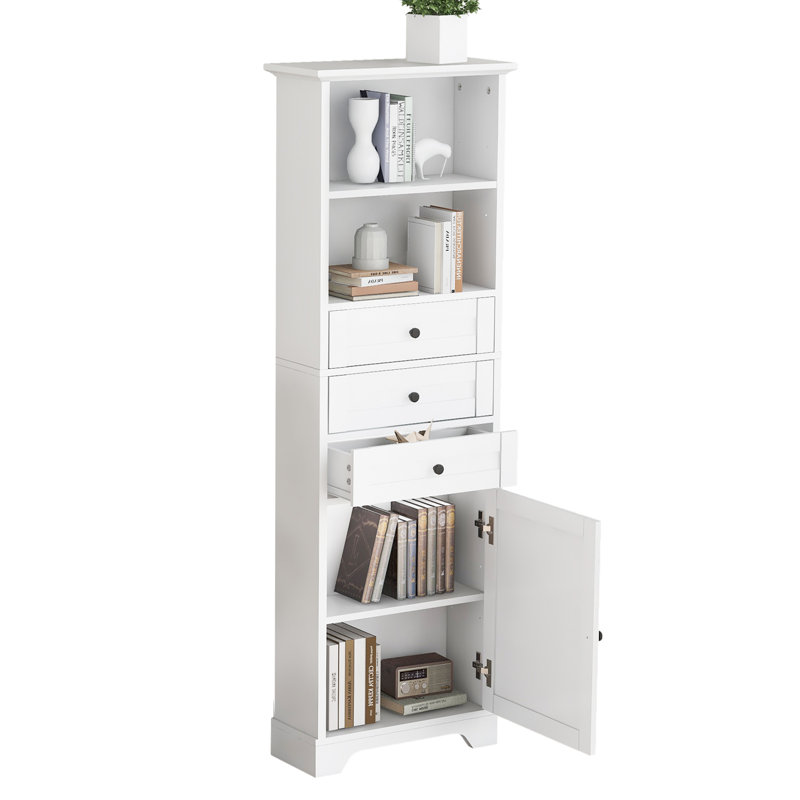 Armoire à linge autoportante Gale, Blanc