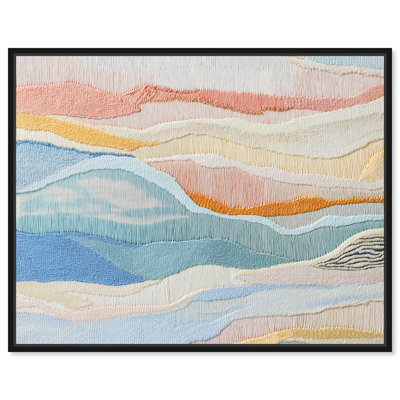 Art Remedy Embroidery Like Art Canvas, Morning Calm I