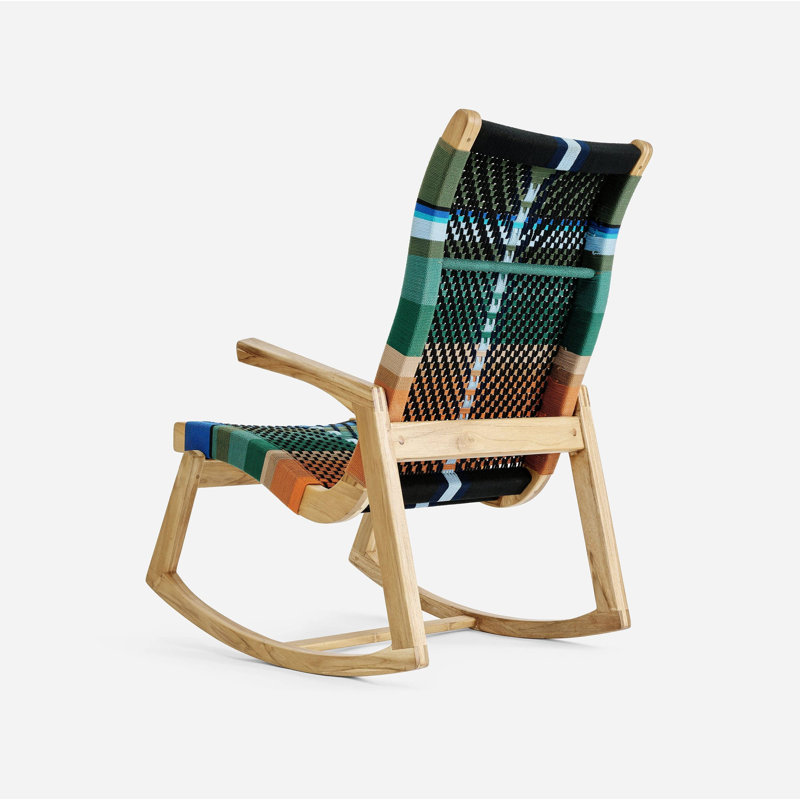 Amador Rocking Chair In San Geronimo Pattern, Mot Mot Pattern, Natural