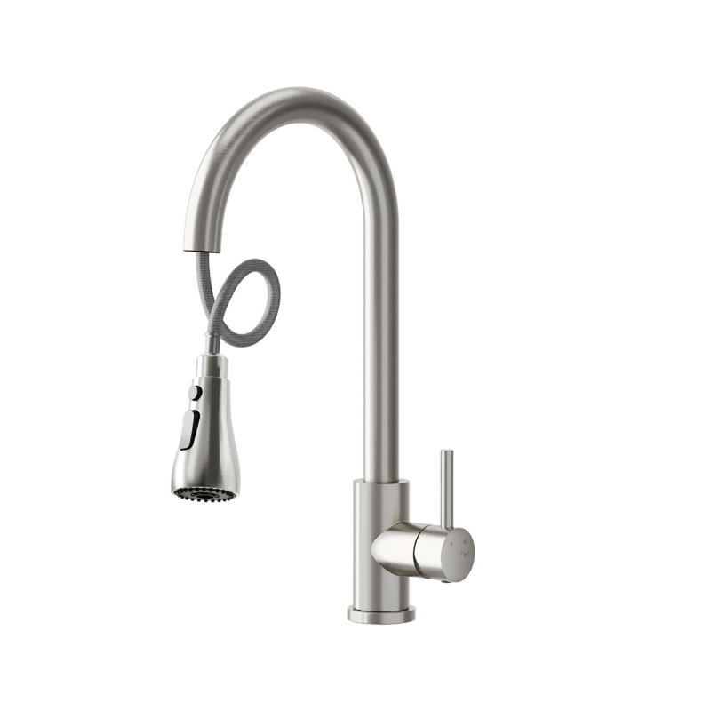 Brayden Studio Pull Down Kitchen Faucet