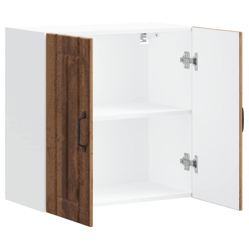 Standard Wall Cabinet, 60cm H x 60cm W x 31cm D, old wood