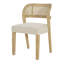 Chaises de salle à manger Barlby avec dossier en rotin tissé à la main et siège rembourré-960323290-960323288