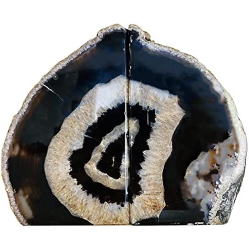 Serre-livres Agate serre-livres noir Geode