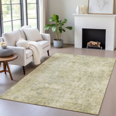 Tapis de sauge Xhevrie intérieur / extérieur lavable à la machine