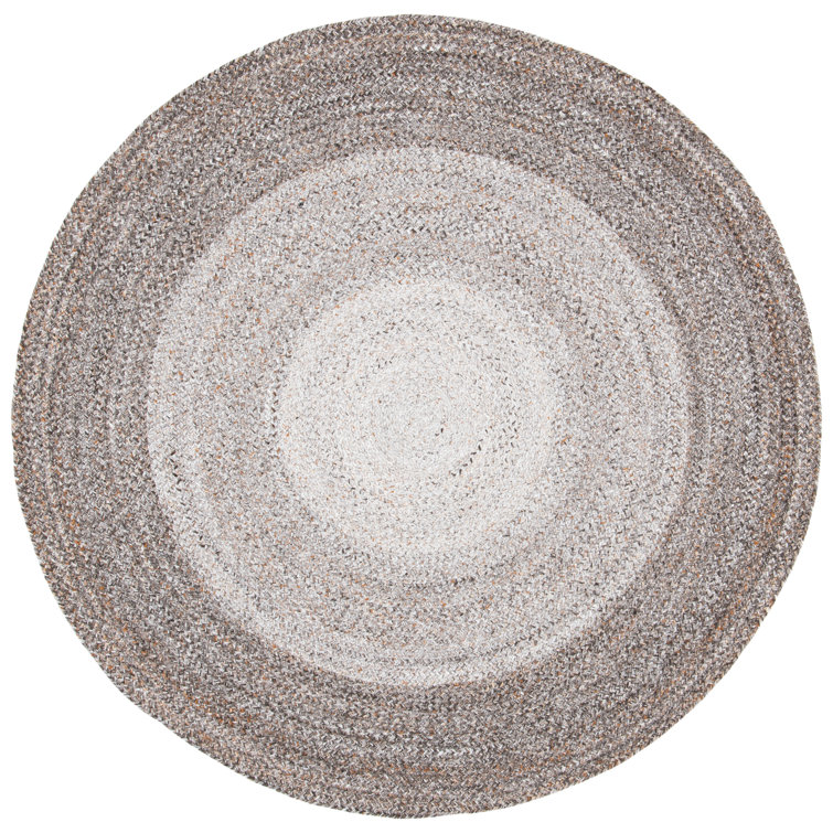 Round Mateo Solid Colour Hand Woven Indoor / Outdoor Area Rug