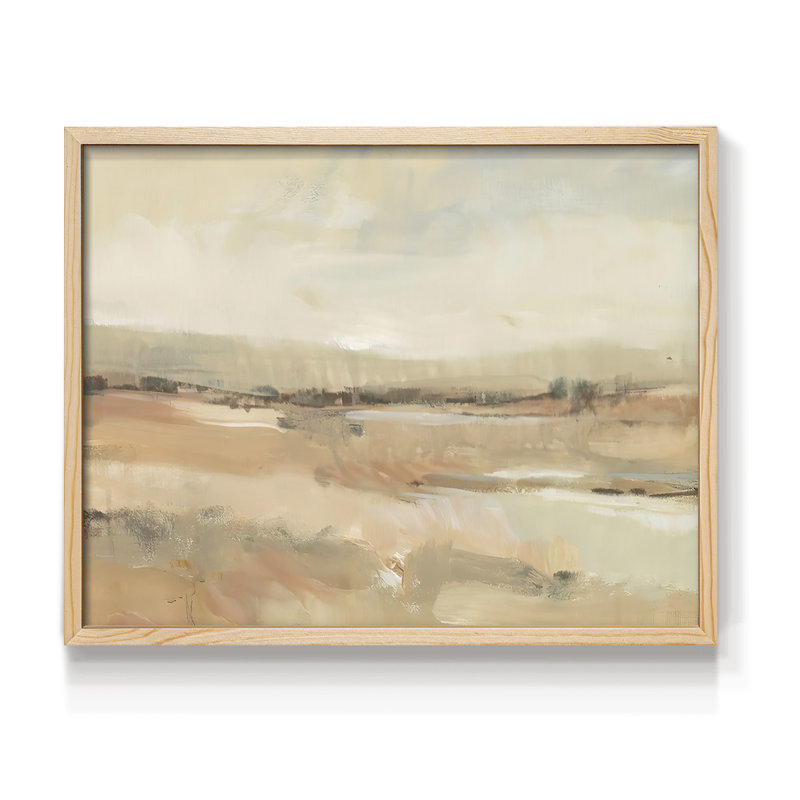 «Earth Tone Landscape I», reproduction encadrée, Naturel, H 11 po x l 14 po