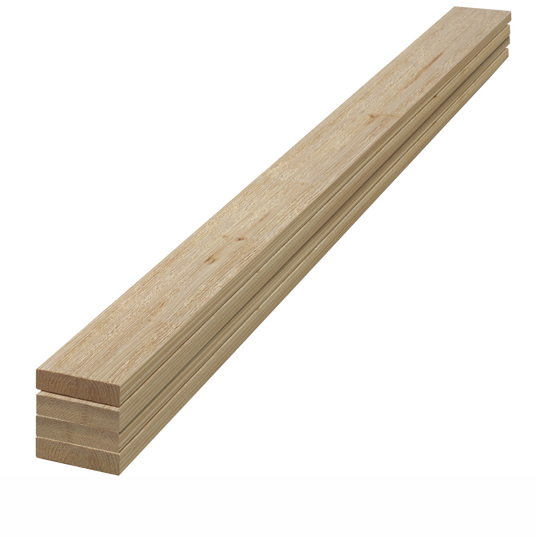 Edge 1 in. x 4 in. x 8 ft. Rustic Collection Pine Trim Board (Set of 4) Edge