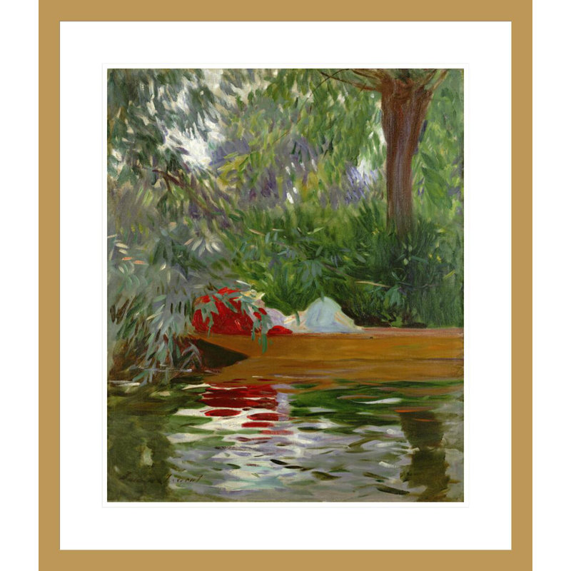 Under the WillowsJohn Singer Sargent - Impression sur toile, H 27,18 po x l 23,5 po