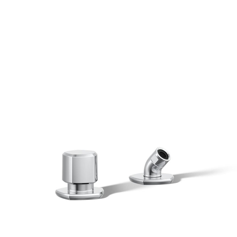 Occasion Deck-Mount Handshower Holder And Two-Way Diverter Valve, Polished Chrome