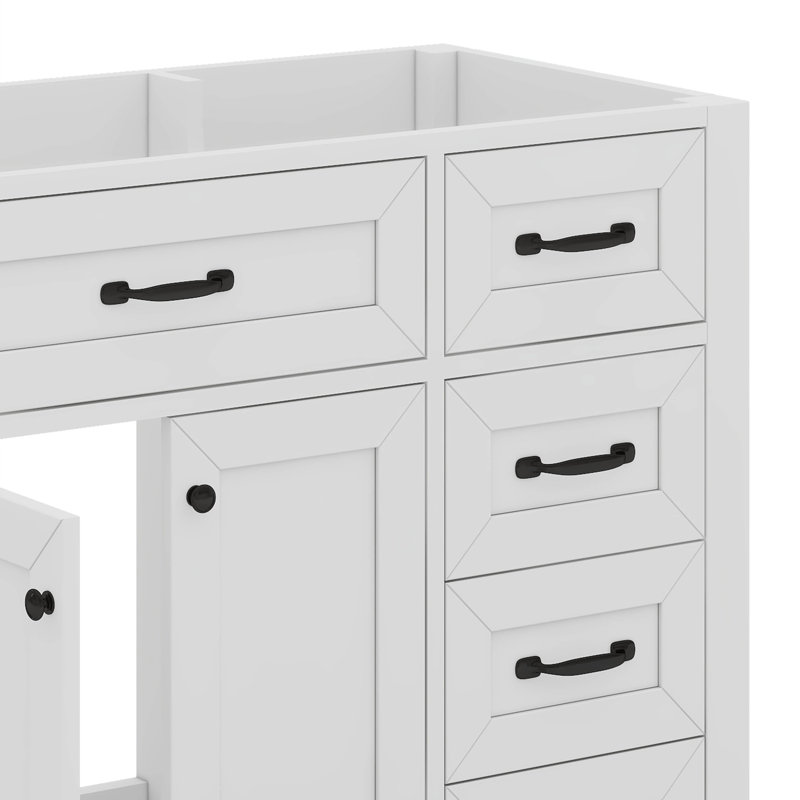 36" Bathroom Vanity Without Sink, White