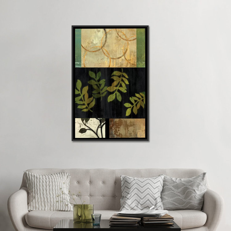 « tall trail », impression sur toile, H 26 po x l 18 po x P 1,5 po, Toile avec cadre noir, Pas de tapis