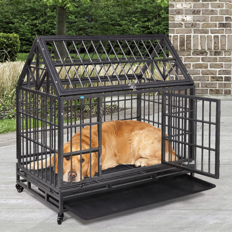 Niche pour chien Dejaa, H 44 po x l 28,3 po x P 42,5 po