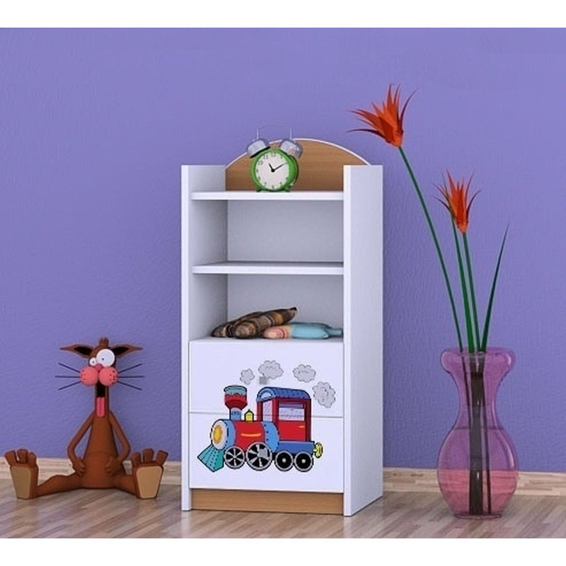 Melody 96cm H X 45cm W Transportation Kids Cube, Natural