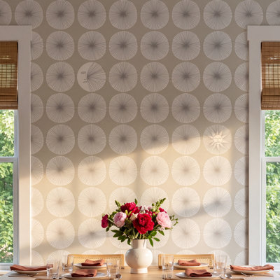 Mid-Century Peel & Stick Geometric Wallpaper