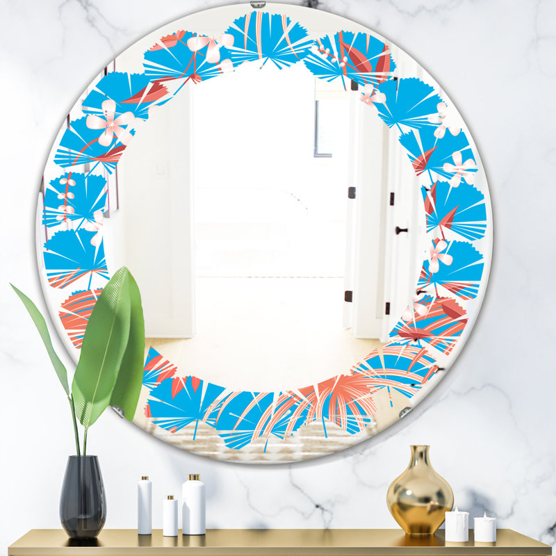 Miroir mural Leaves Foliage II, H 31,5 po x l po